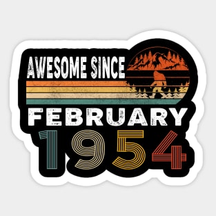 Awesome Since February 1954 Sticker